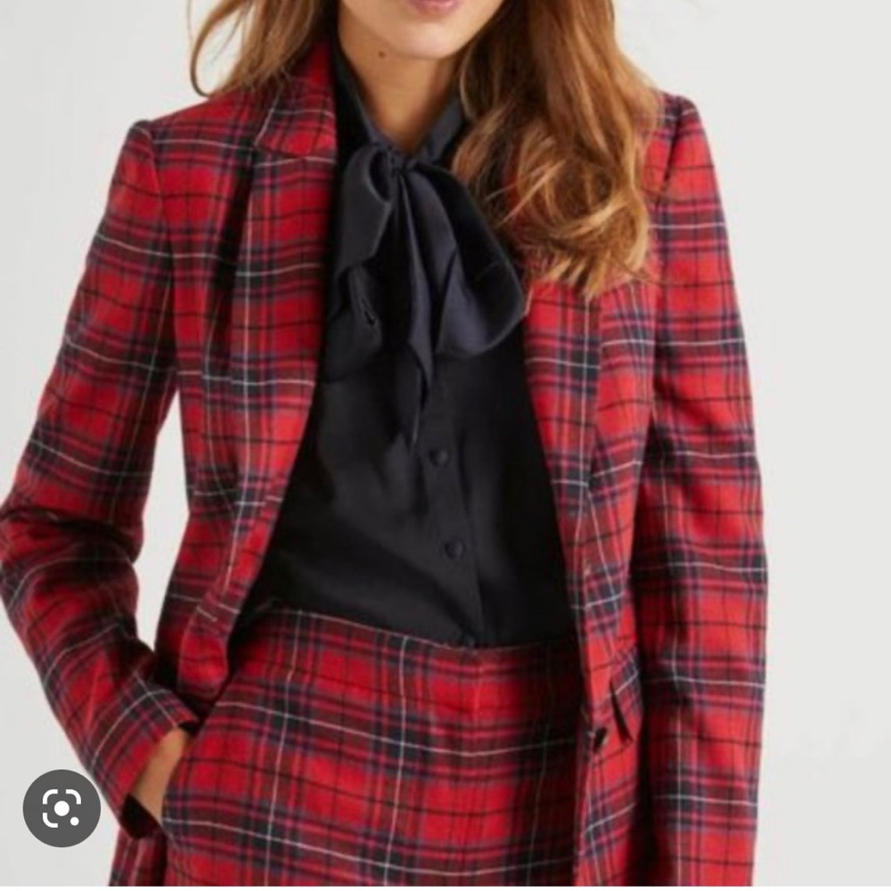 EUC plaid boden blazer, size 12